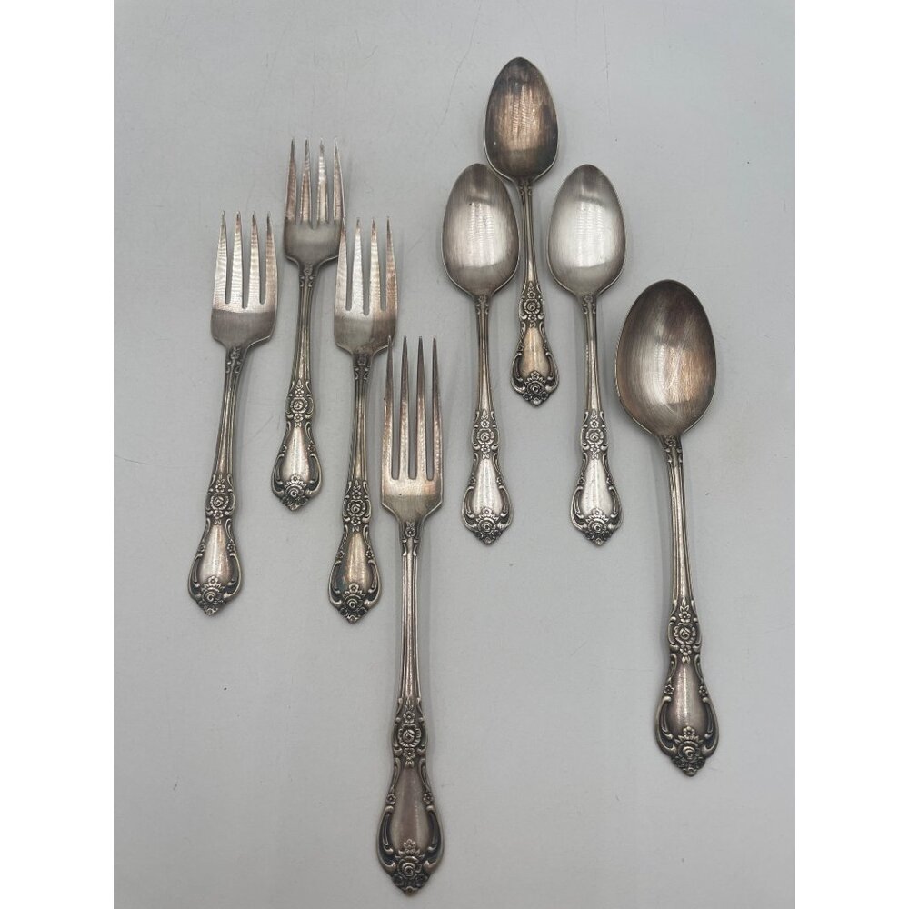 WMA Rogers Oneida Silverplate Fork Spoon Sets Elegance